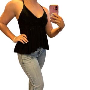 Express Black Bustier Peplum Camisole size XS